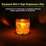 Aolyty Solar Magnetic Strobe Warning Light - Yellow