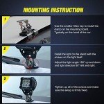 Universal Adjustable LED Light Bar Mounting Brackets