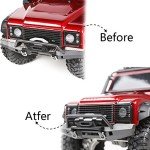 LED Headlight Cover Guard Grille for RC Crawler