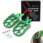 JFG Racing CNC Dirt Bike Foot Pegs - Green