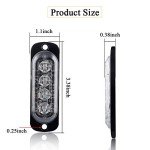 Blue 4-LED Slim Grille Emergency Strobe Lights