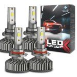 9005+9006 LED Fog Light Bulbs Combo, 120W