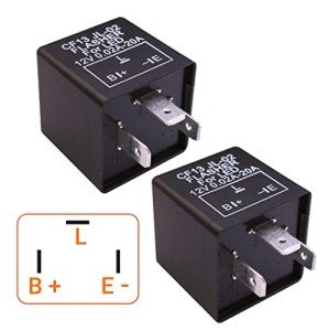 CF-13 LED Electronic Flasher Relay - 2 Packs