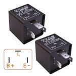 CF-13 LED Electronic Flasher Relay - 2 Packs