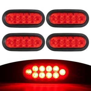 LED Trailer Light Kit - 4 Oval & Marker Lights