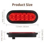 LED Trailer Light Kit - 4 Oval & Marker Lights