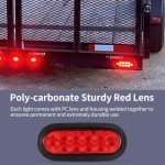 LED Trailer Light Kit - 4 Oval & Marker Lights