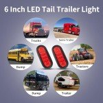 LED Trailer Light Kit - 4 Oval & Marker Lights