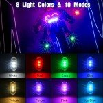 4PCS Wireless LED Strobe Lights with Remote Control