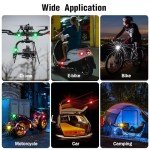 4PCS Wireless LED Strobe Lights with Remote Control