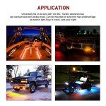 Nilight 10 PCS Amber Round LED Marker Lights