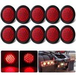 10-Pack Red 4" LED Trailer Tail Lights