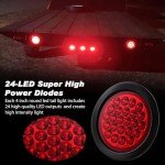 10-Pack Red 4" LED Trailer Tail Lights