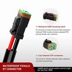 Nilight 16AWG Wiring Harness Extension Kit (2-Pack)
