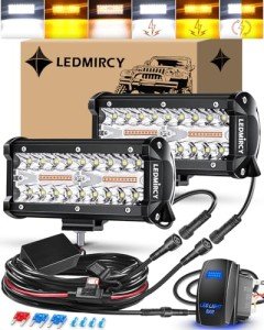 7" LED Light Bar Kit with Rocker Switch