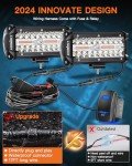 7" LED Light Bar Kit with Rocker Switch
