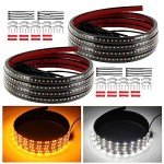 LED Running Board Lights - Amber & White Set