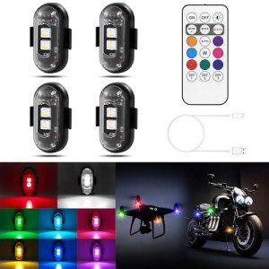 Amiline Wireless LED Strobe Lights with Remote Control