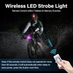 Amiline Wireless LED Strobe Lights with Remote Control