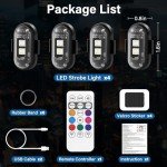 Amiline Wireless LED Strobe Lights with Remote Control