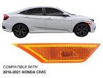 Front Side Marker Light for 2016-2021 Honda Civic