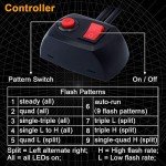 2-in-1 Waterproof COB LED Emergency Strobe Lights