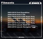 Rexka 50pcs Radiator Shroud Clip Set for Ford