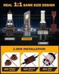 Auxbeam Q25 H13 20000LM Off-Road Fog Lights 2-Pack