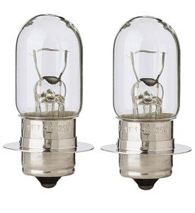P15s 25W Headlight Bulbs for Scooter & ATV (2-Pack)