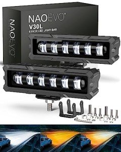 NAOEVO 6in 50W LED Light Bar - 2 Pcs