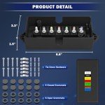 CheeMuii 2-Pack Weatherproof 7-Pin Trailer Junction Box