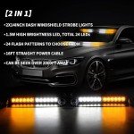24 LED Emergency Strobe Lights for Vehicles