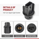 Red Wolf Front Turn Signal Bulb Socket for Freightliner
