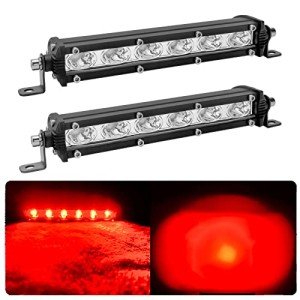 7-Inch Red Off-Road LED Light Bar Pods