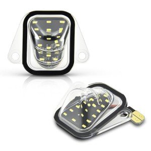 Bright White LED License Plate Lights for Chevy GMC