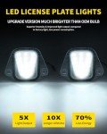 Bright White LED License Plate Lights for Chevy GMC