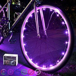 DAWAY A01 Pink LED Bike Wheel Light