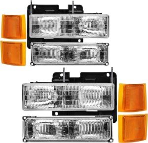 REINKO Headlight Assembly for 94-98 Chevy Silverado