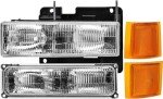 REINKO Headlight Assembly for 94-98 Chevy Silverado