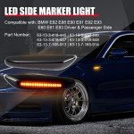 TEMSONE LED Side Marker Light Kit for BMW