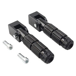 Lirun Folding Foot Pegs for Motorcycles, 8mm Bolts