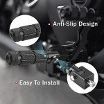 Lirun Folding Foot Pegs for Motorcycles, 8mm Bolts