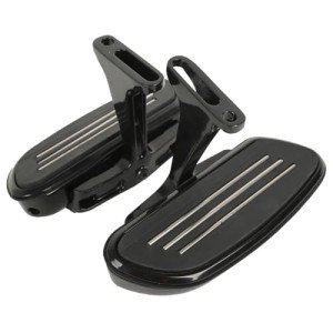 XFMT Black Passenger Footboard for Harley Motorcycles