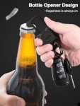 Smart Tracker Keychain with Bottle Opener Carabiner
