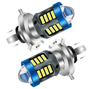 Bright White H4 LED Headlight Bulbs - 2 Pack