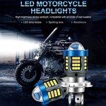Bright White H4 LED Headlight Bulbs - 2 Pack