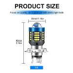 Bright White H4 LED Headlight Bulbs - 2 Pack