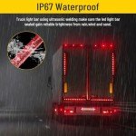 Red 17-Inch LED Trailer Light Bar for Vehicles