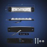 Nilight 10PCS 6LED White LED Side Marker Lights