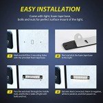 Nilight 10PCS 6LED White LED Side Marker Lights
